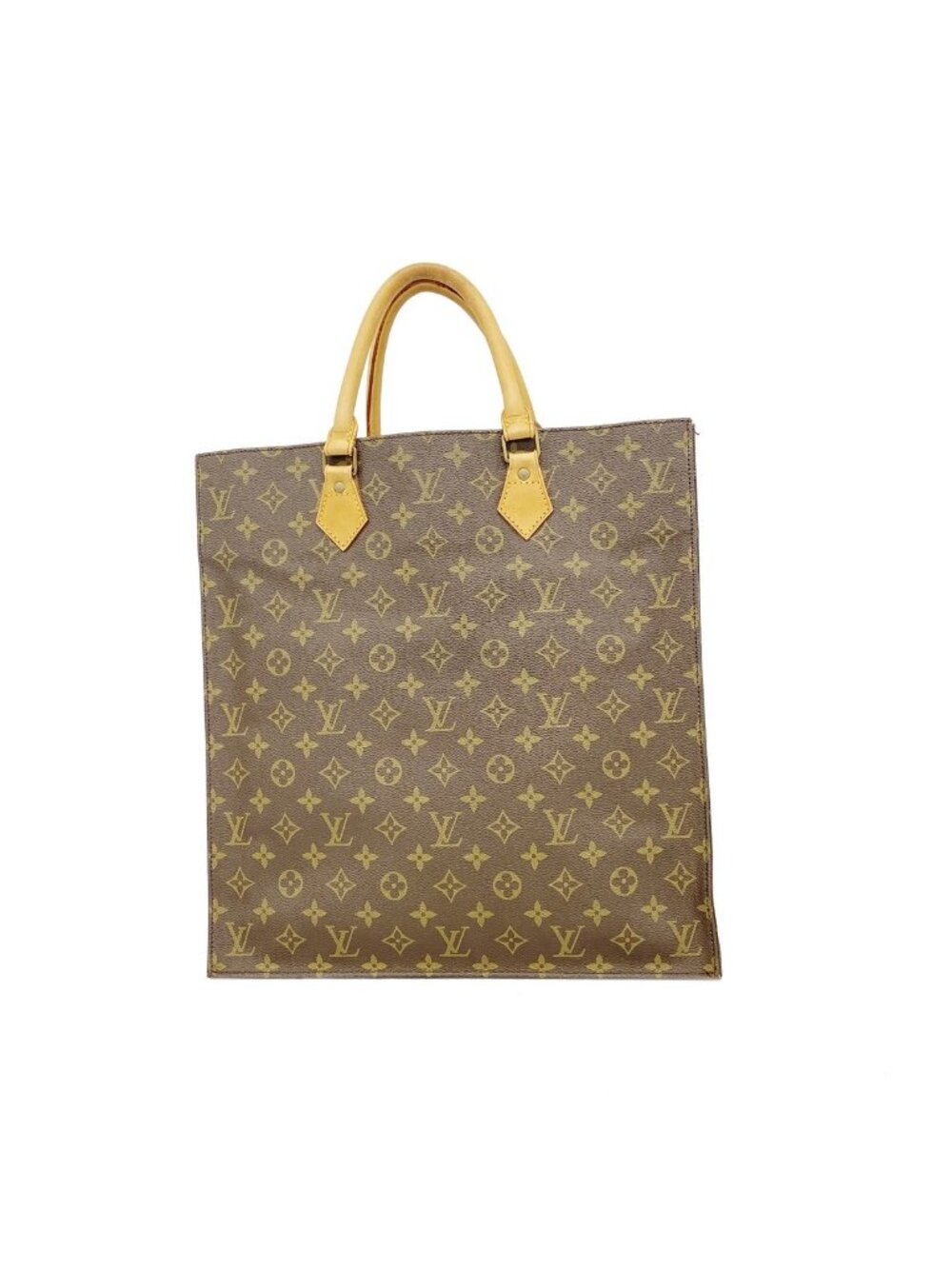 Louis Vuitton Tote Monogram Sac Plat Brown